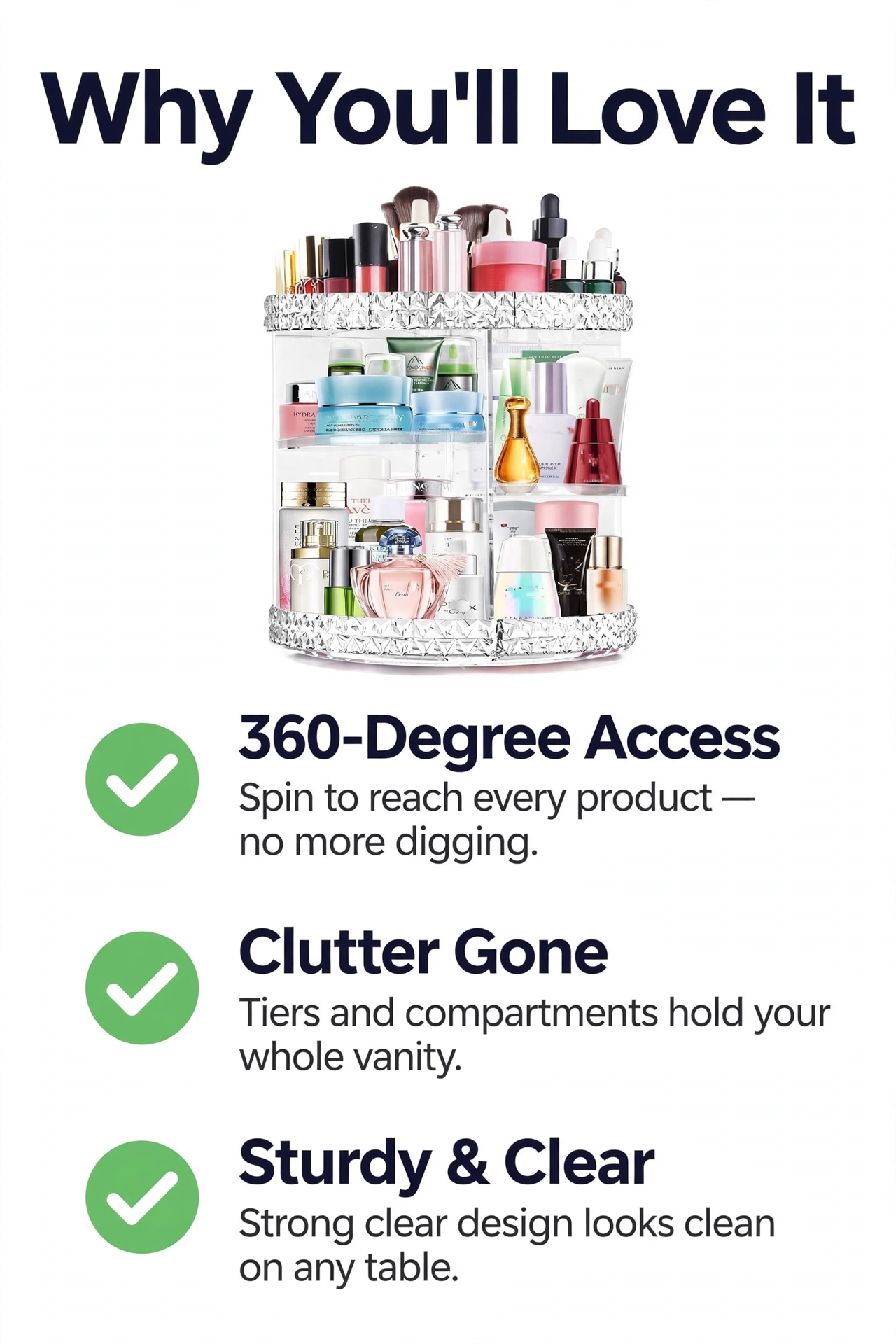 Rotating Makeup Organizer photo 4