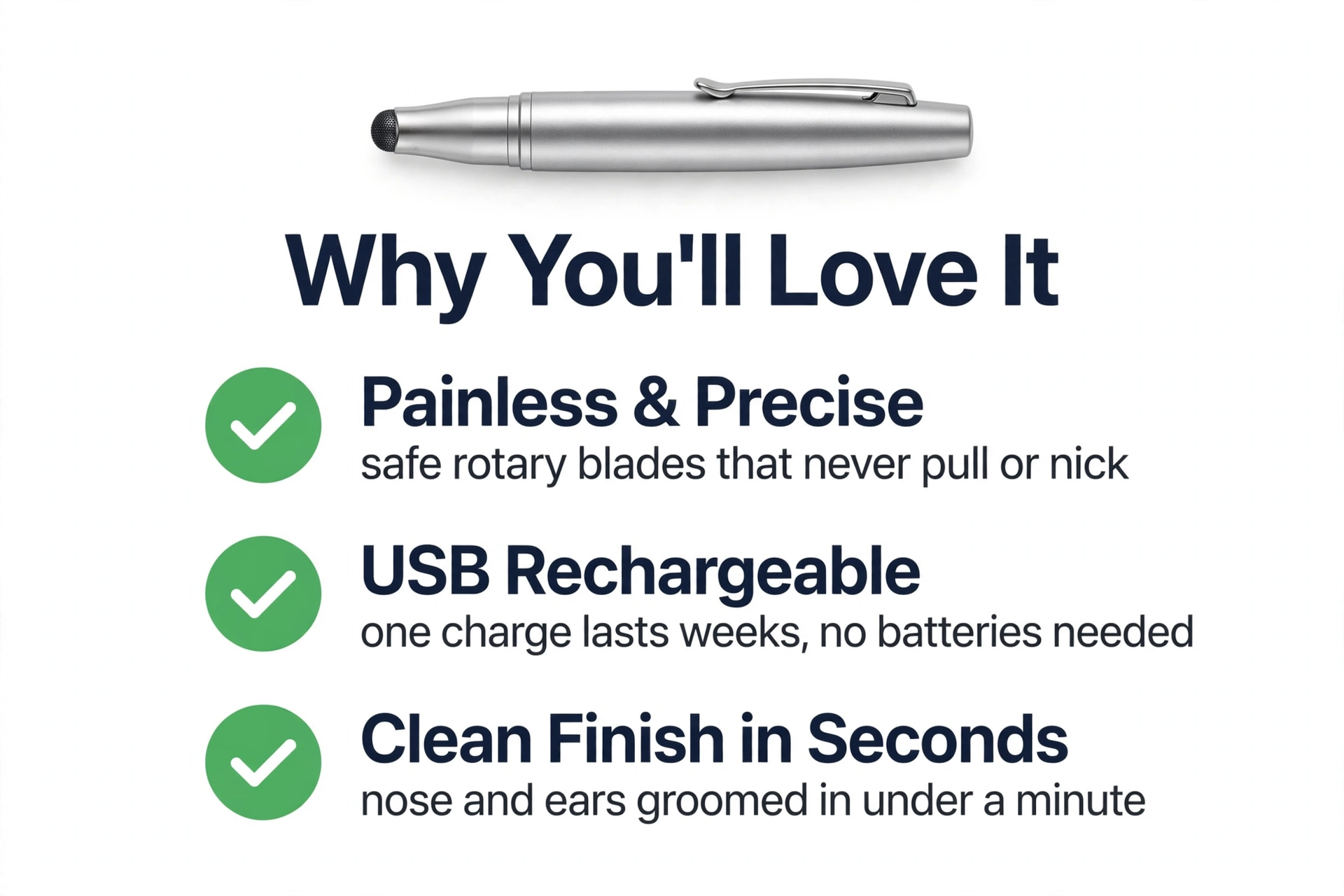 USB Nose & Ear Hair Trimmer photo 4