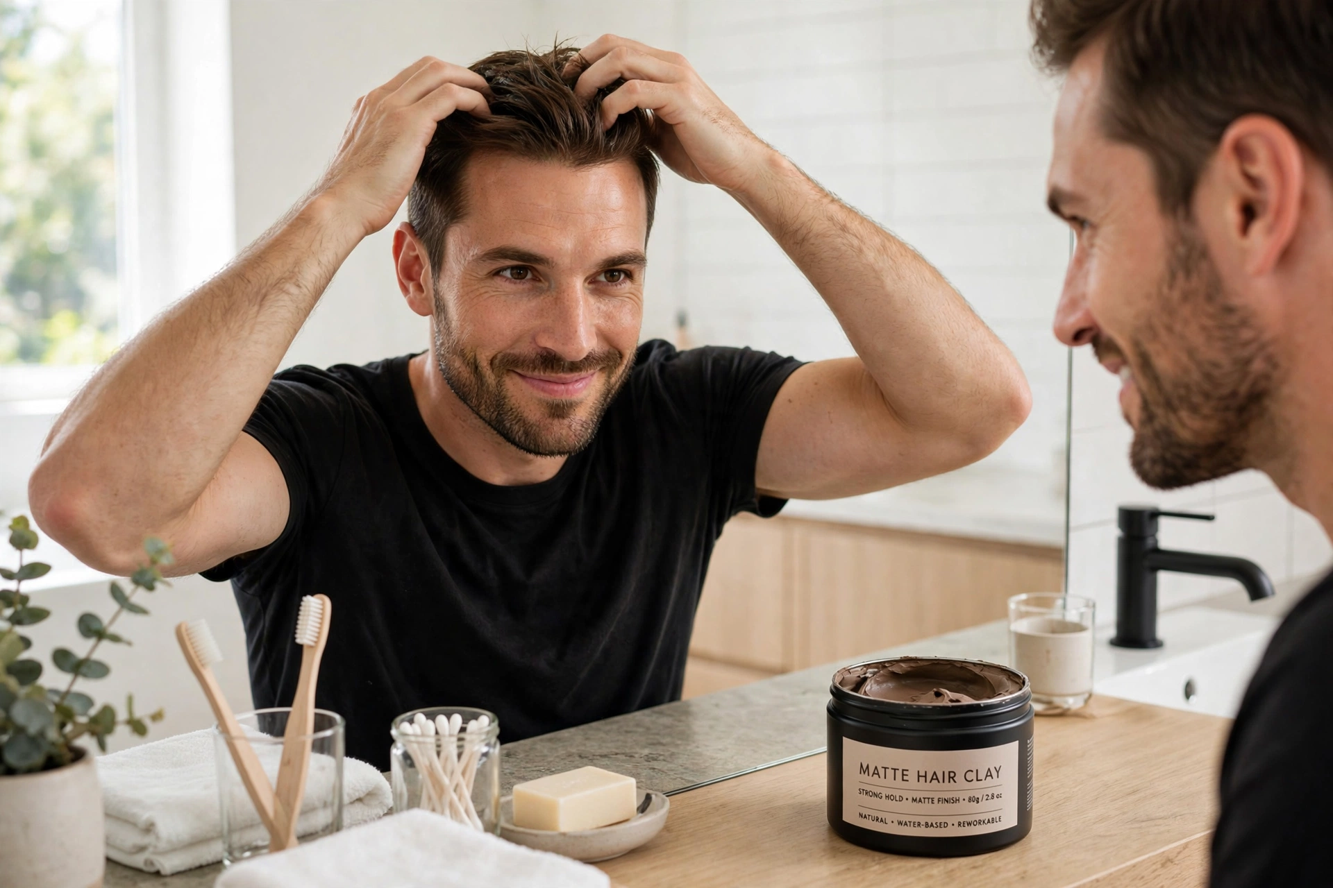 Matte Hair Clay Strong Hold photo 2