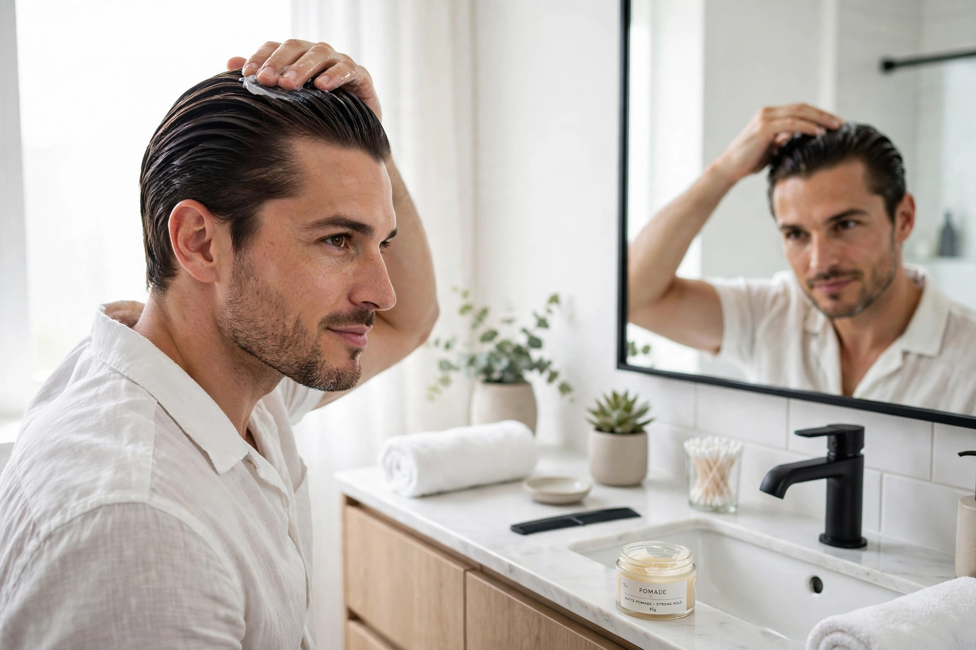 Strong Hold Hair Gel Pomade photo 2