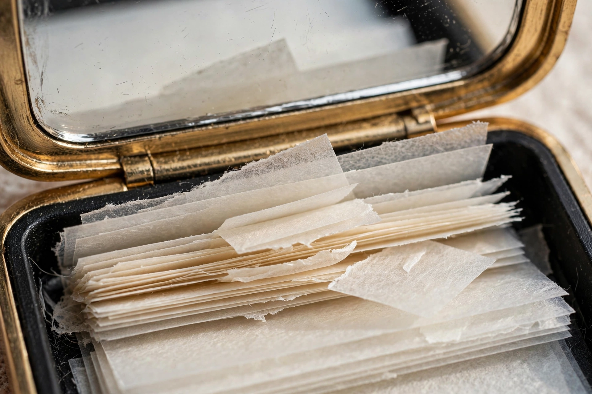 Oil Blotting Papers + Mirror Case photo 5
