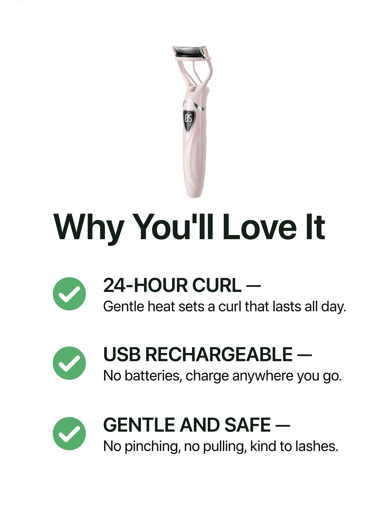 Heated Eyelash Curler USB photo 4
